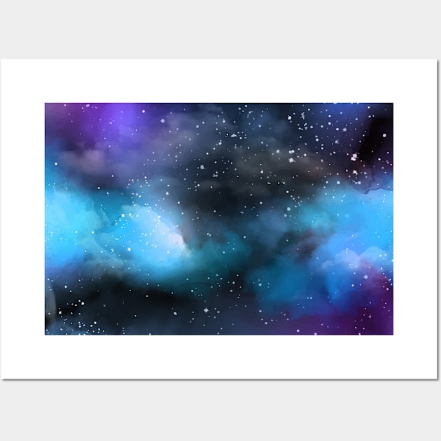 Galaxy print ,galaxy face mask ,quarantine galaxy Mask Wall Art by AwesomeDesignArt